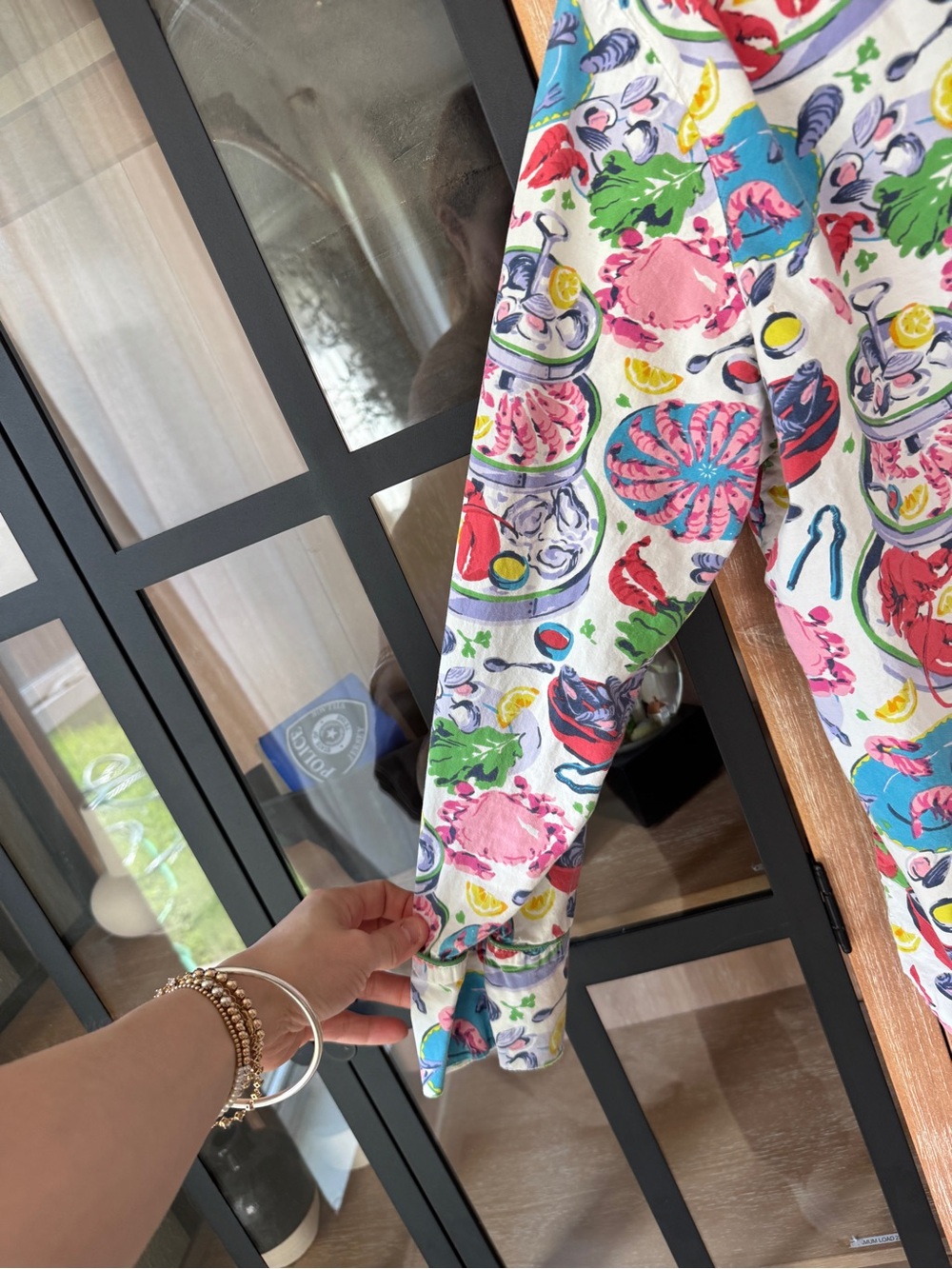 Printfresh pajamas Fruits de Mer Short sleeve shirt Seafood Boil lobster oyster - Picture 4 of 6